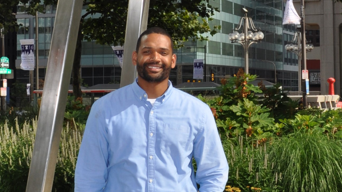 Philadelphia native Thaddeus Desmond will  speak at the Democratic National Convention Tuesday night. (Image courtesy of Tracy Buchholz)