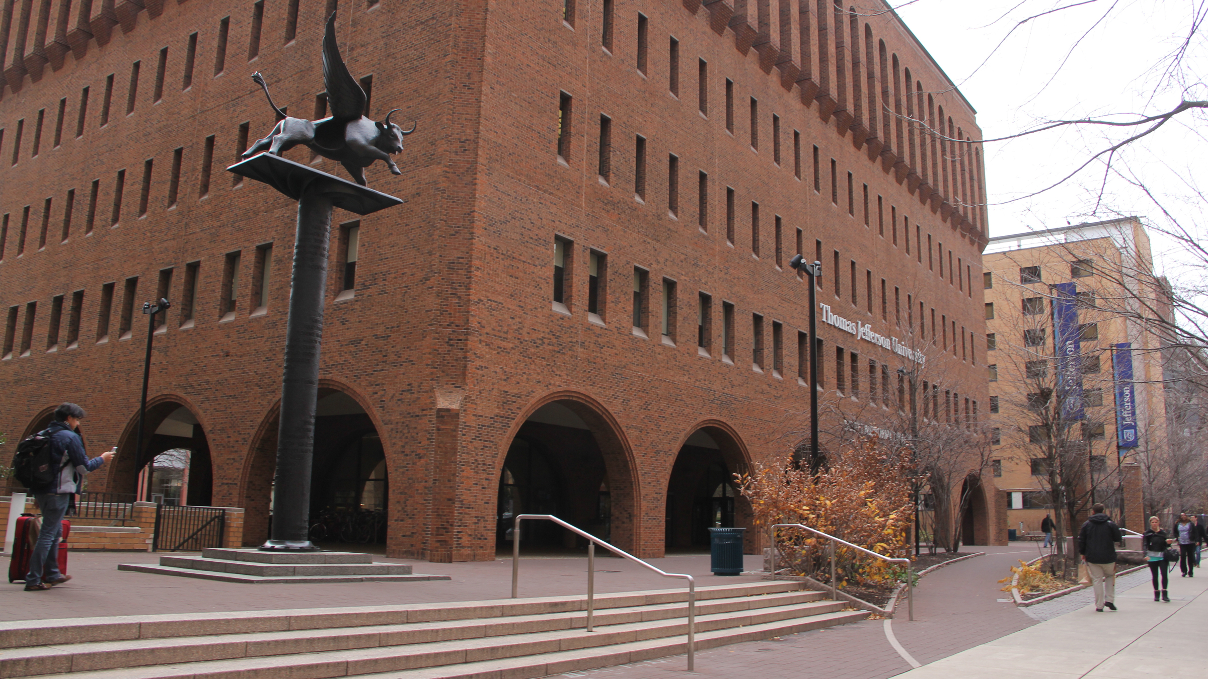  Thomas Jefferson University in Center City will merge with Philadelphia University in East Falls. (Emma Lee/WHYY) 