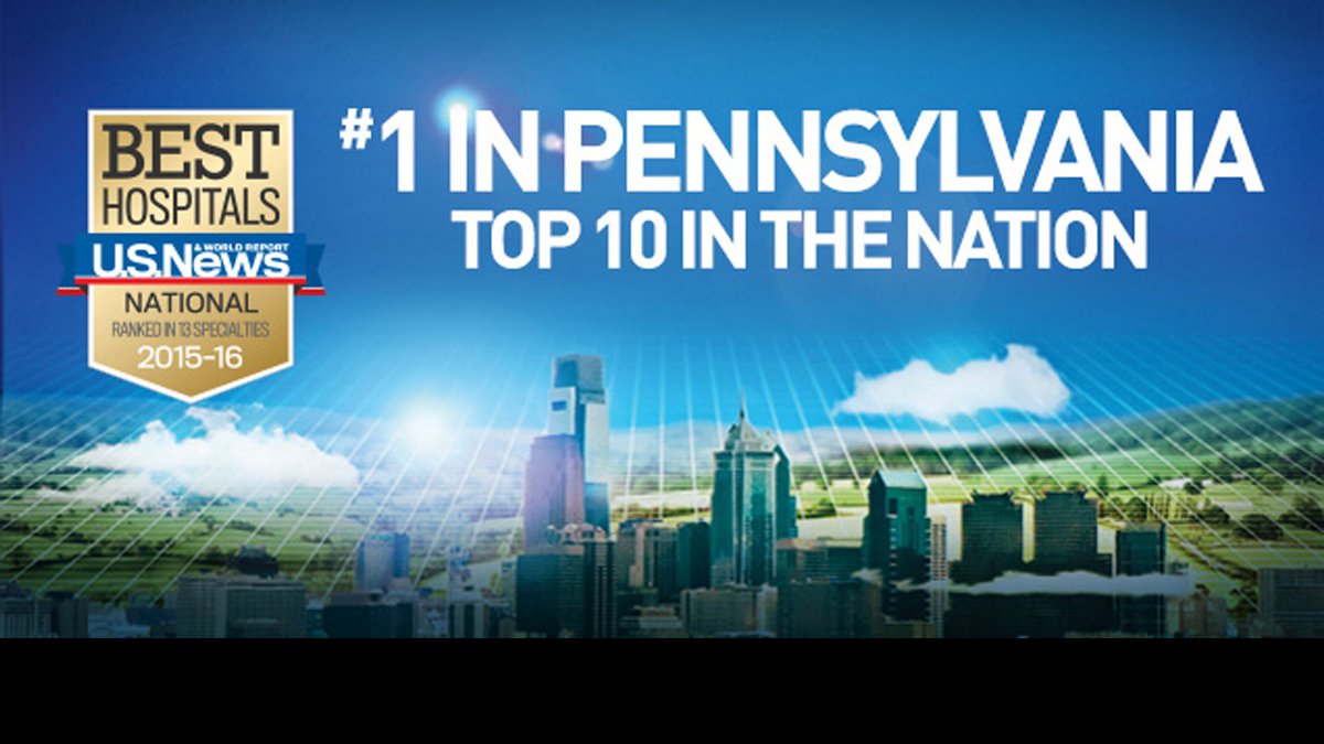  Penn Presbyterian Medical Center touts its ranking on its website homepage. 