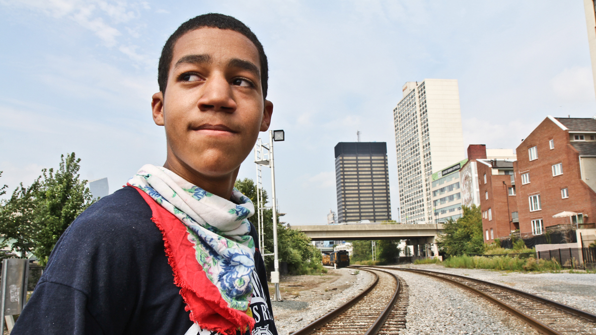  Fairmount resident Robert King tracks freight trains coming into Philadelphia. (Kimberly Paynter/WHYY) 