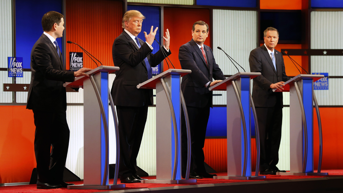Republican presidential candidate Donald Trump
