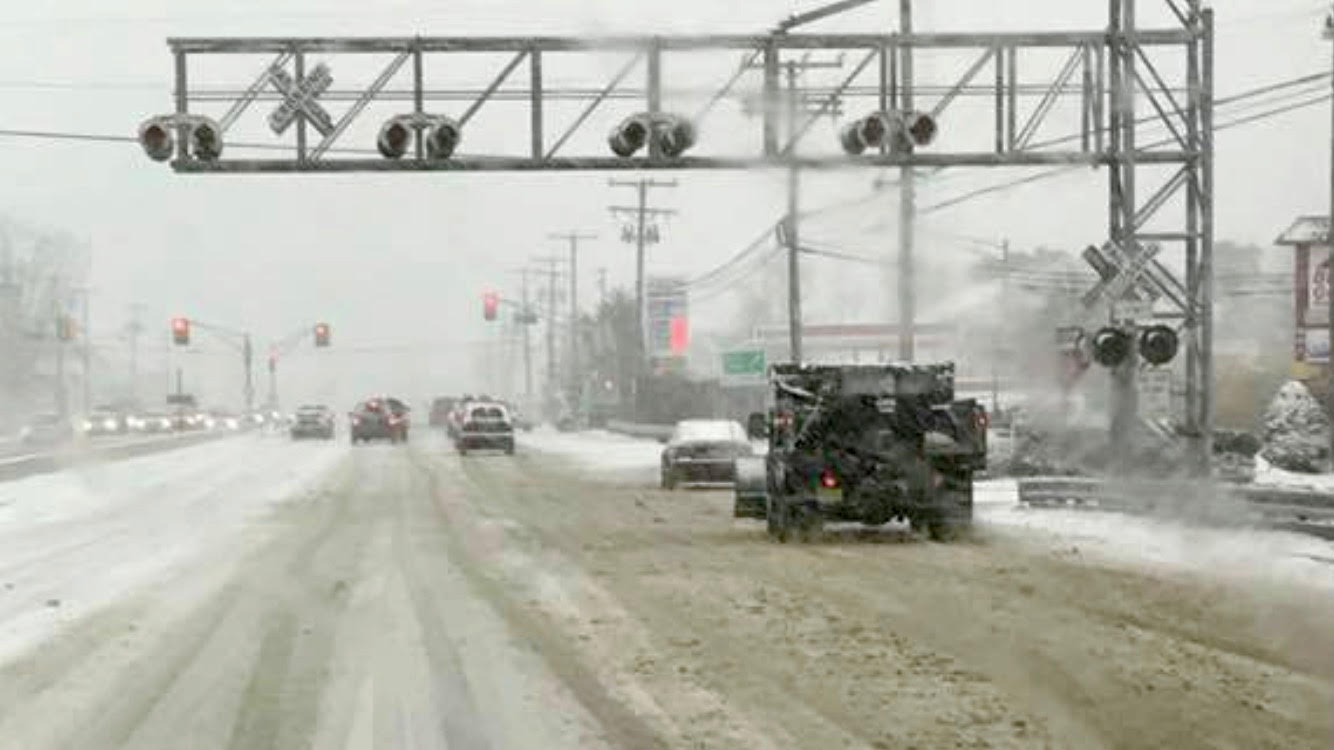 Route 37 in Toms River around 10:30 a.m. today by JSHN contributor Amy L. O'Grady Paradise.