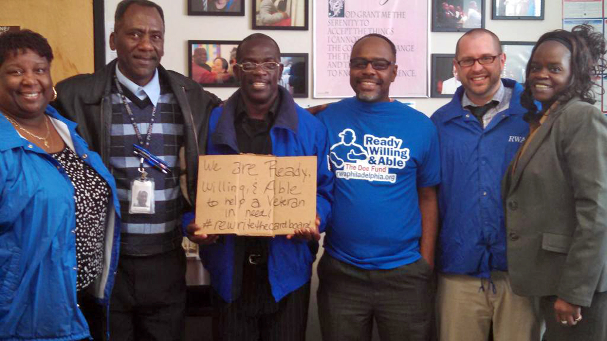 Veterans Multi-Service Center visits Ready Willing and Able (Image via Ready Willing & Able Twitter) 