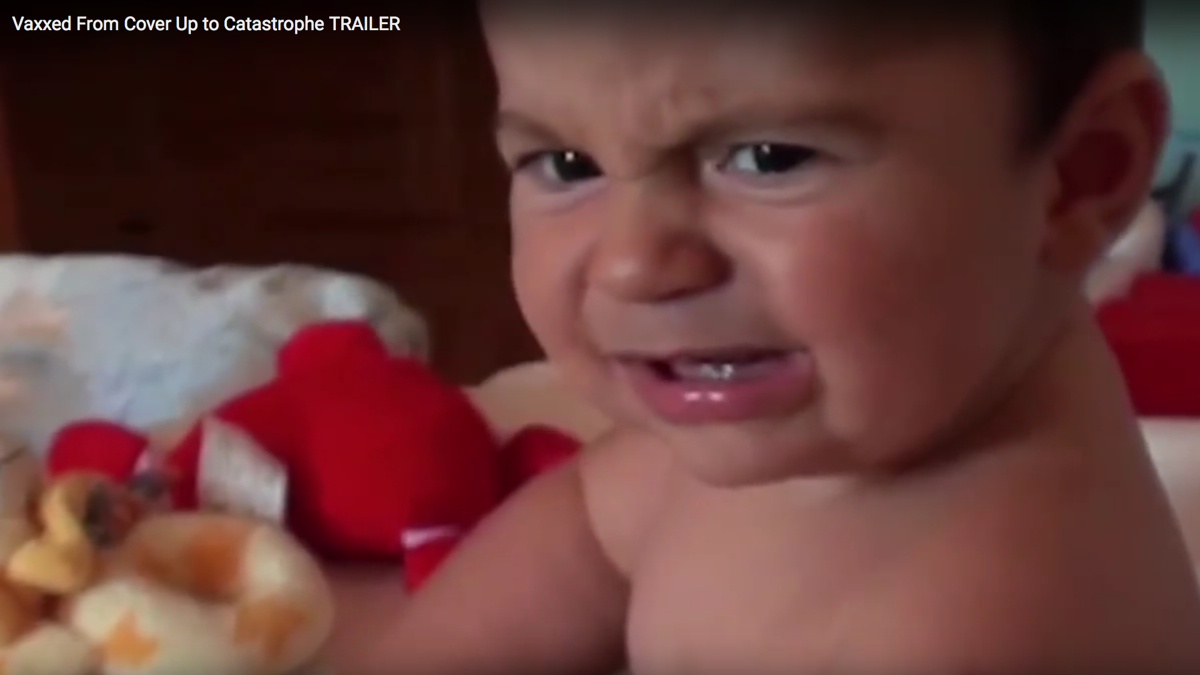 A still from the controversial anti-vaccination documentary Vaxxed