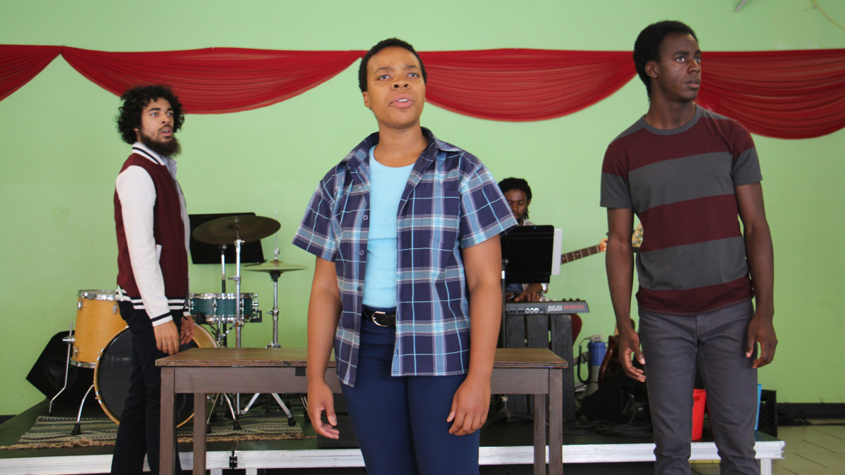 Voices of Voting, starring (from left) Anthony Martinez-Briggs
