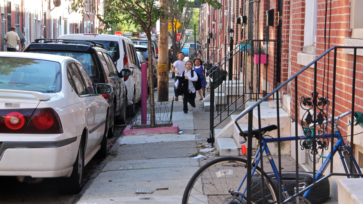  Homes like these on Waterloo Street in the Kensington area are changing hands fast, even as prices rise. (Emma Lee/WHYY) 