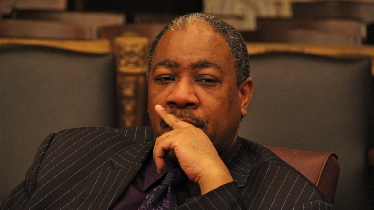  City Councilman Wilson Goode Jr. wants to eliminate political contributions by those seeking city contracts and ban contributions to city candidates by lobbyists in the city. (Emma Lee/for NewsWorks) 