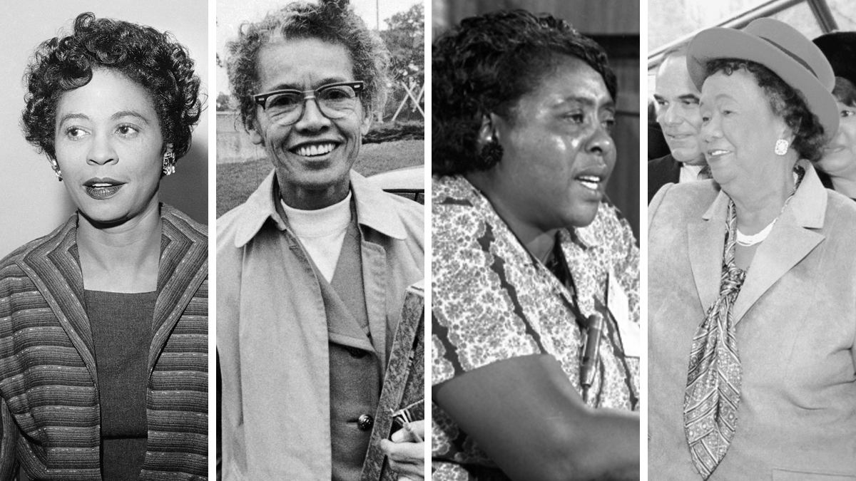  From left: Daisy Bates, Pauli Murray, Fannie Lou Hamer, Dorothy Height 