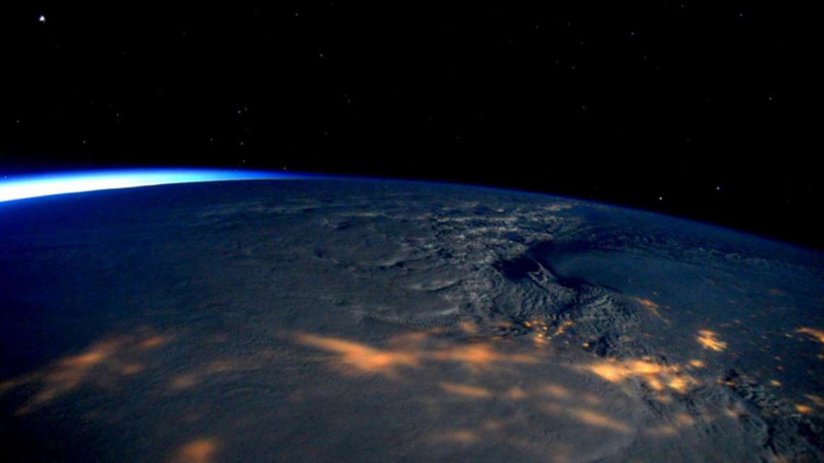  Jonas from above (Photo by International Space Station Commander Scott Kelly) 
