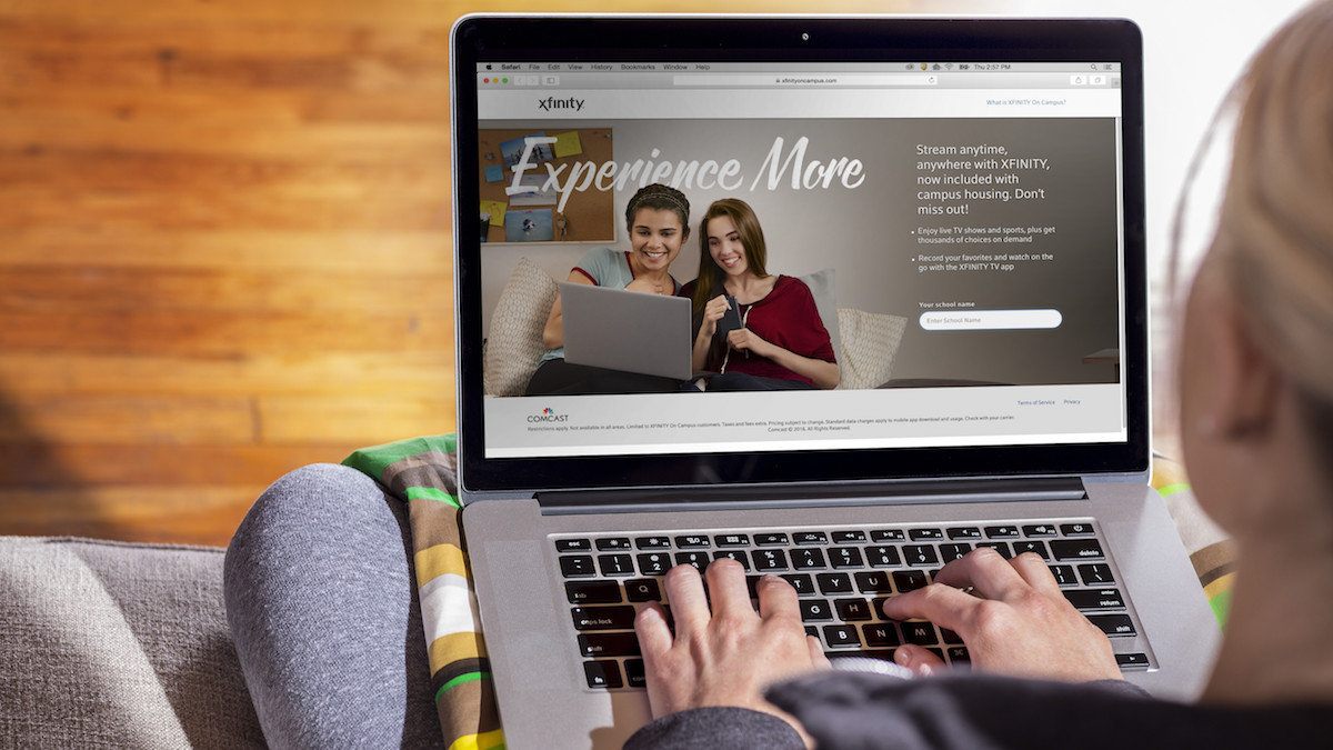 Comcast's Xfinity On Campus is a cable service tailored for  for  college students. A pilot version launched two years ago at seven schools nationwide. This year