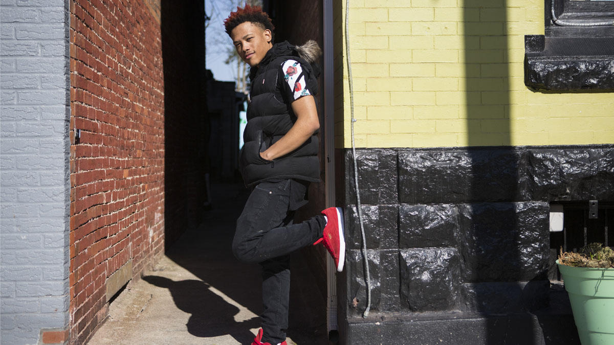 Local hip-hop artist Nakuu produced a song called , “Brothers;” as a way to get people talking about racial tension. in York, Pennsylvania. (Jessica Kourkounis for Keystone Crossroads)