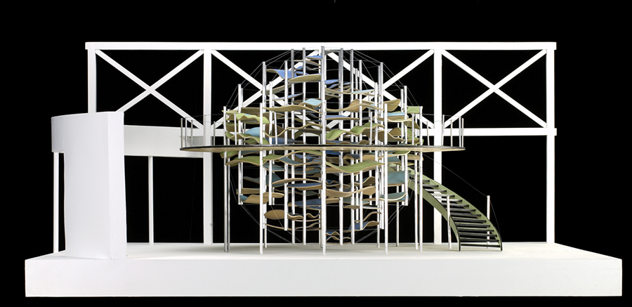 The 96 platform climber called "Stratoshere" will greet guests when they enter DCM. Click on image to view a slideshow.