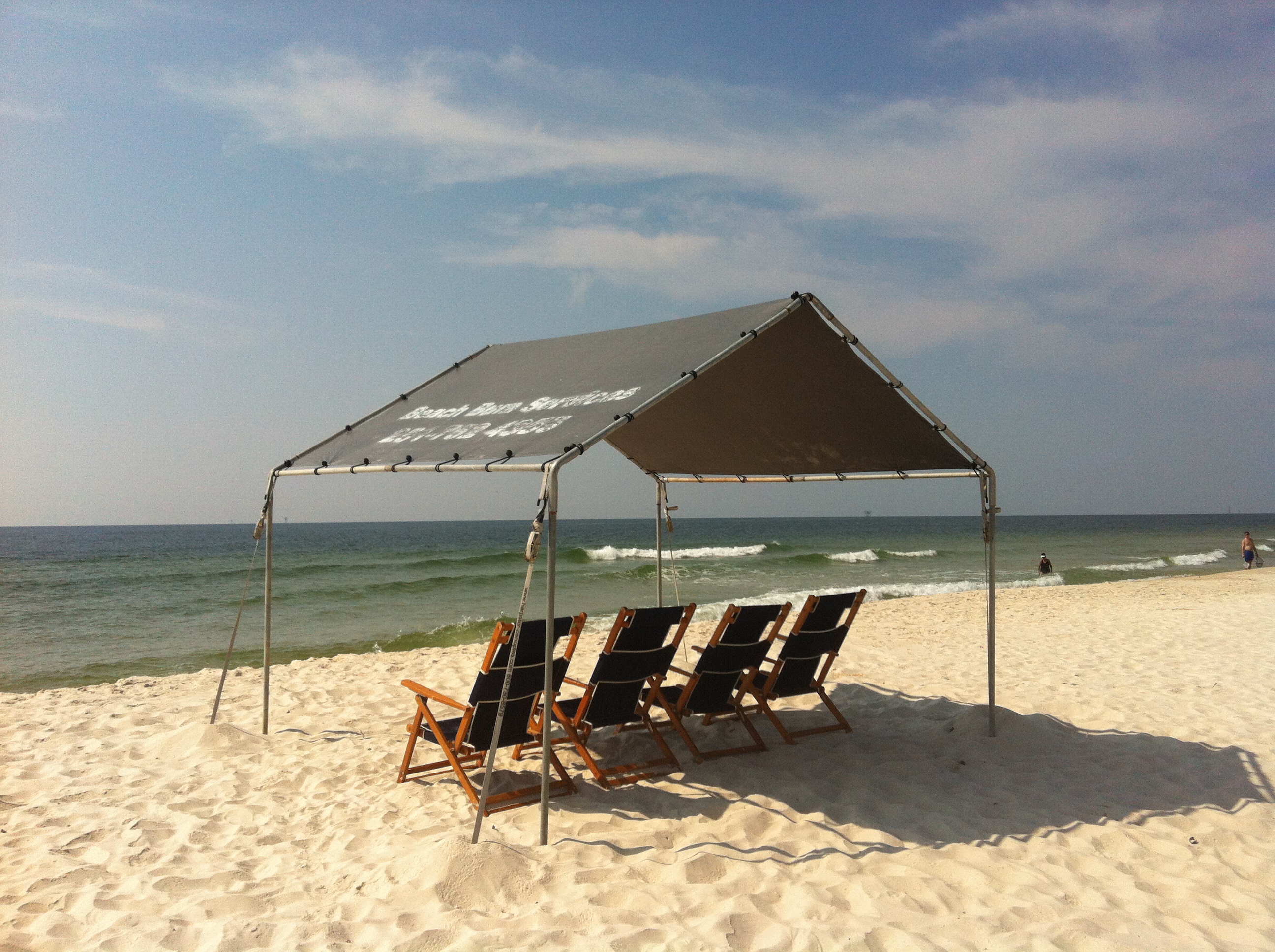  A canopy on the beach. (Public domain image) 