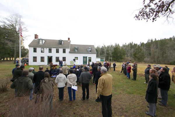<p><p>The majority of the property, known as Lenape Farms, contains forested uplands that connect to the coastal marshlands. The preserved land will be used for hunting, fishing, hiking, and bird watching. (Nathaniel Hamilton/for NewsWorks)</p></p>
