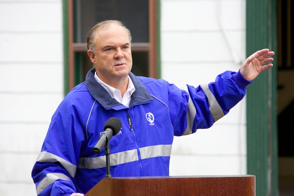 <p><p>Pinelands Commissioner Bob Martin announced the purchase of 5,079 acres in Atlantic County Great Egg Harbor River watershed, for $9.7 million. (Nathaniel Hamilton/for NewsWorks)</p></p>
