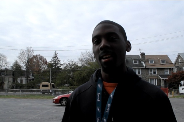 <p><p>First-time voter Warren Simmons. (Trenae V. McDuffie/for NewsWorks)</p></p>
