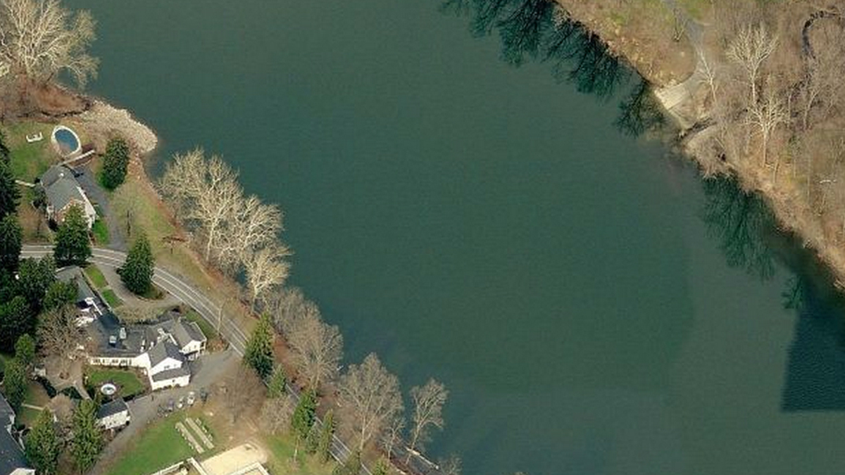  The Express-Times reports the man's raft overturned in this location near Belvidere Corner and River road in Upper Mount Bethel Township, Pa. (Photo from Bing maps) 