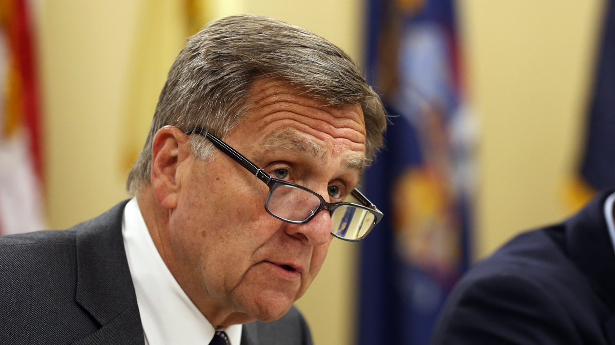  David Samson, was the chairman of The Port Authority of New York and New Jersey when bridge acess lanes were closed in Fort Lee.   (AP Photo/Julio Cortez) 