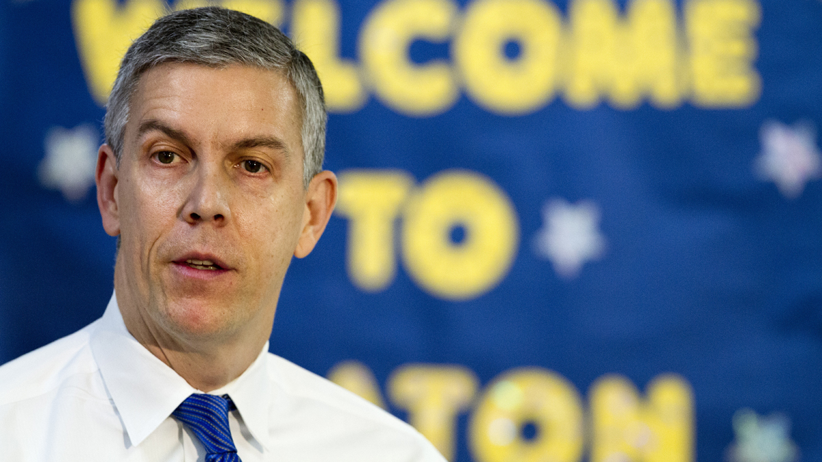  Education Secretary Arne Duncan speaks about the administration's priorities for education, Monday, Jan. 12, 2015, at Seaton Elementary in Washington. (AP Photo/Jacquelyn Martin) 