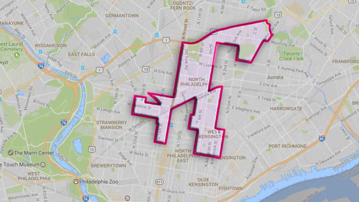  Pa.'s 197th Legislative District in North Philadelphia. (The Legislative Guide to Redistricting in Pennsylvania) 