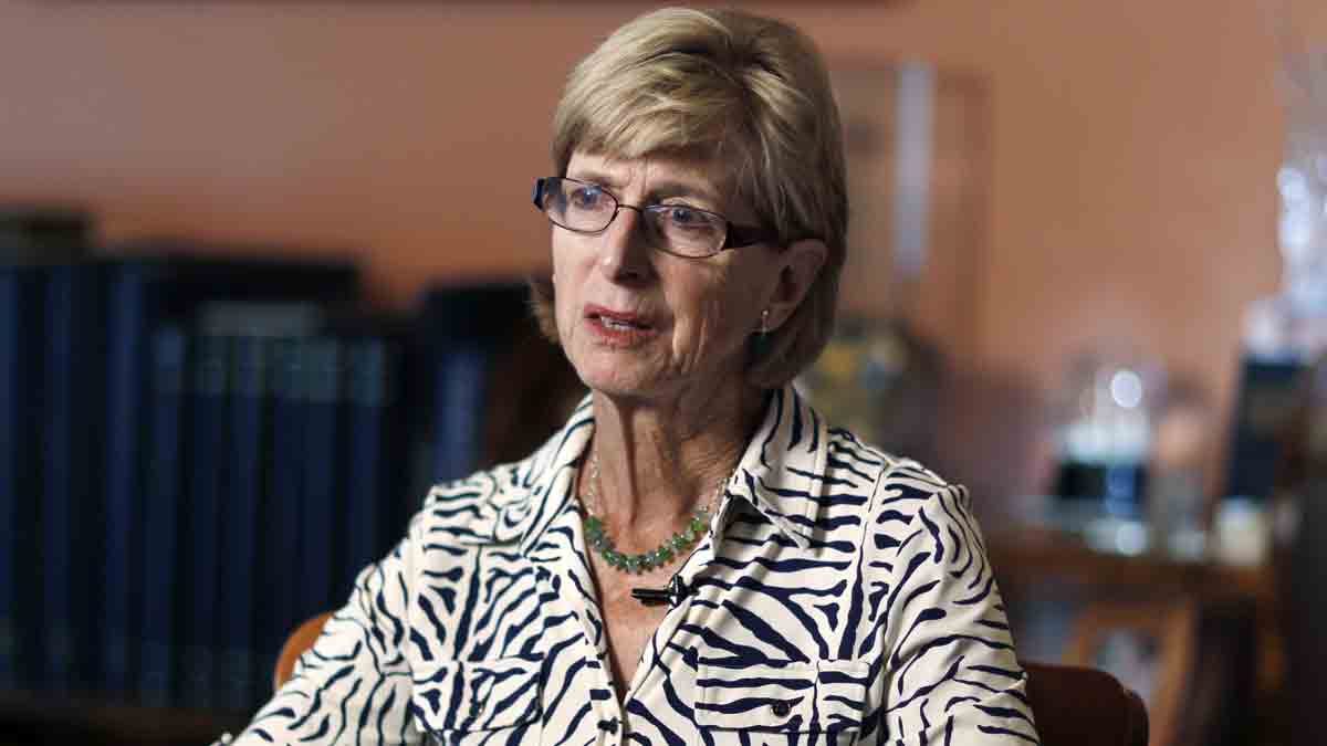  File Photo: Former New Jersey Gov. Christie Todd Whitman at Pontefract, her home, Tuesday, June 21, 2016, in Tewksbury, N.J. (AP Photo/Mel Evans) 