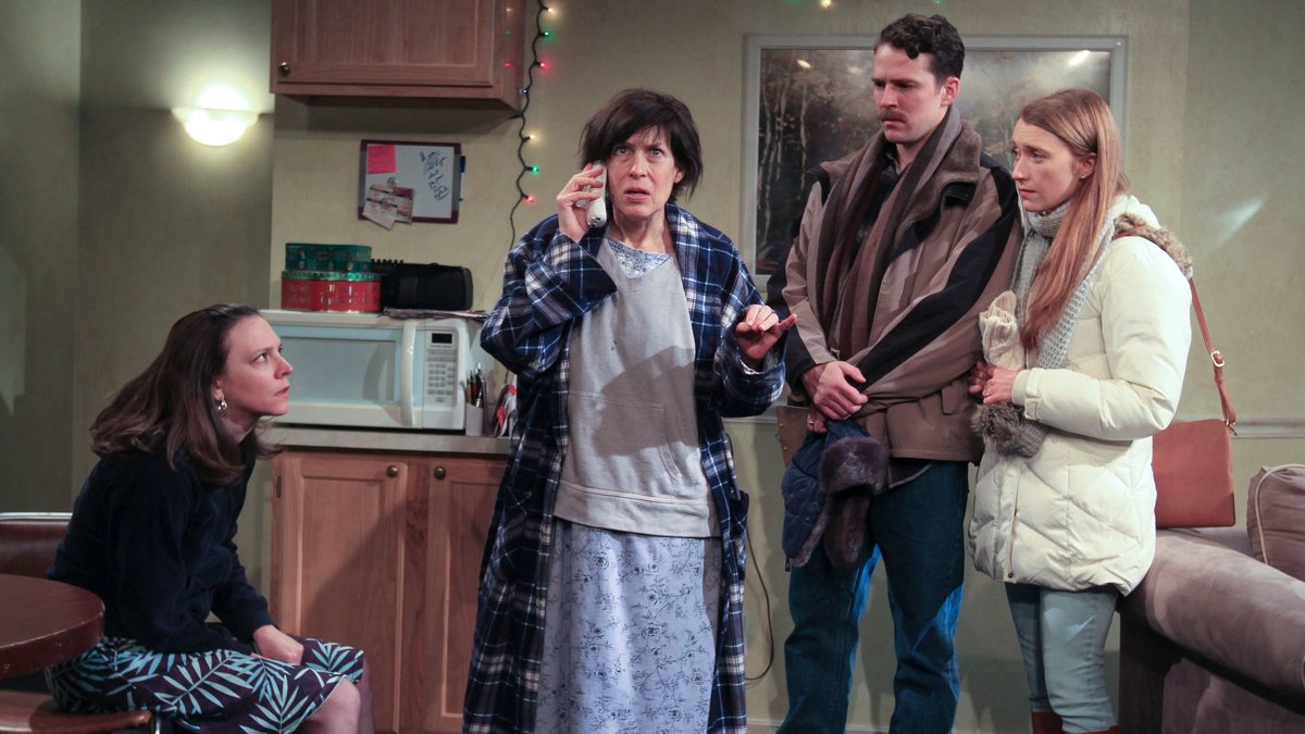  In Theatre Exile's production of 'Lost Girls,' from left: Molly Ward, Catharine Slusar, Sean Bradley and Amy Frear. (Photo courtesy of Paola Nogueras) 