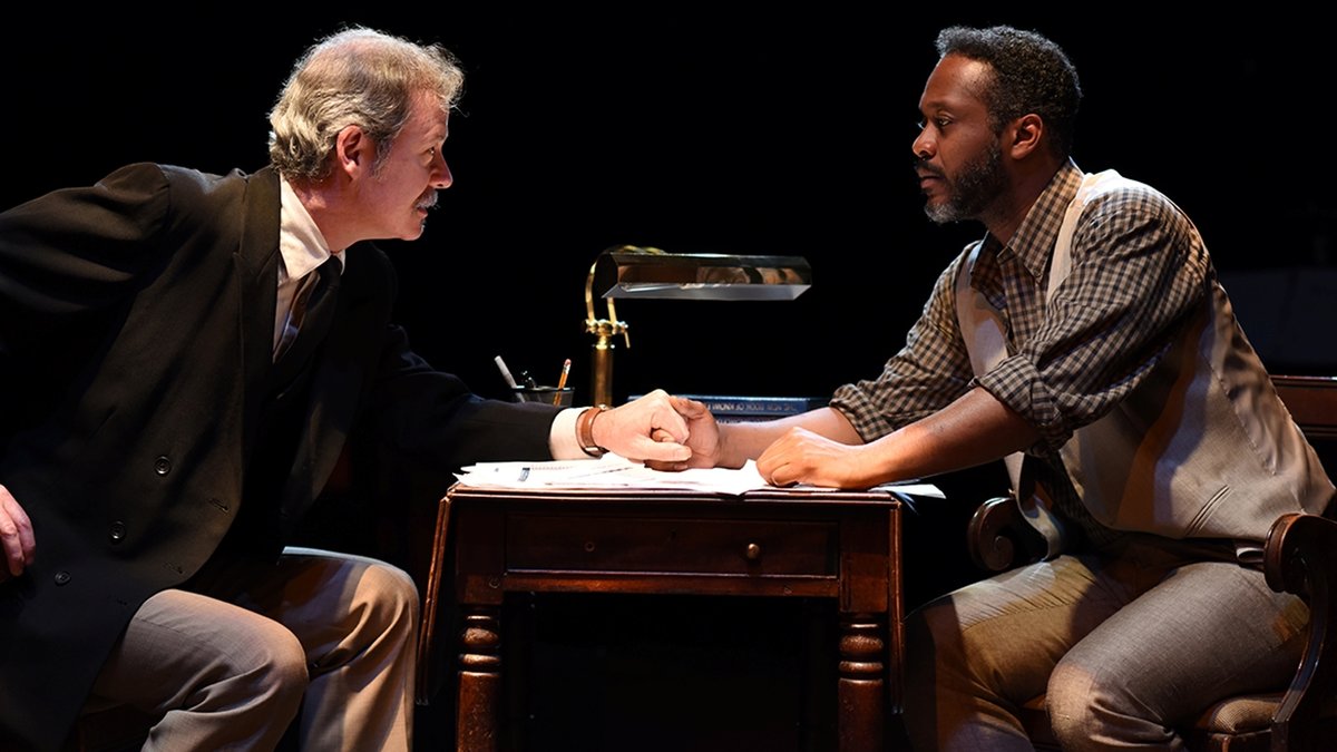  Kevin Bergen (left) and Steven Wright as Vanya, in Quintessence Theatre Group's production of 'Uncle Vanya.' (Photo courtesy of Shawn May) 