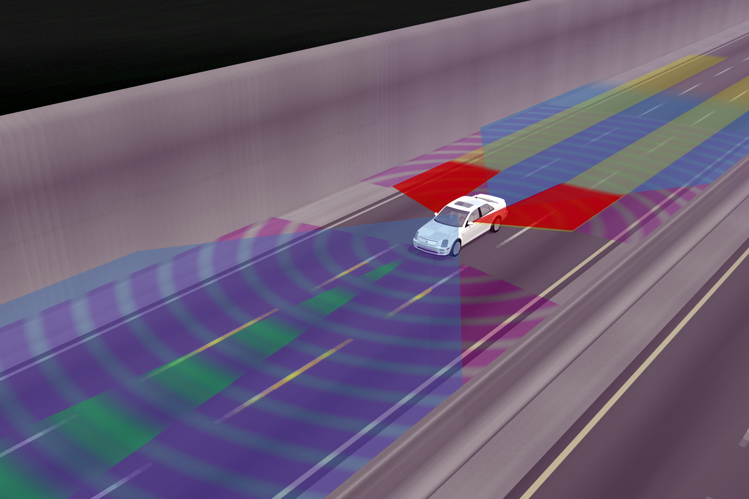  GM envisions using an all-around collision warning system for driverless cars. (AP Photo/General Motors, ho) 