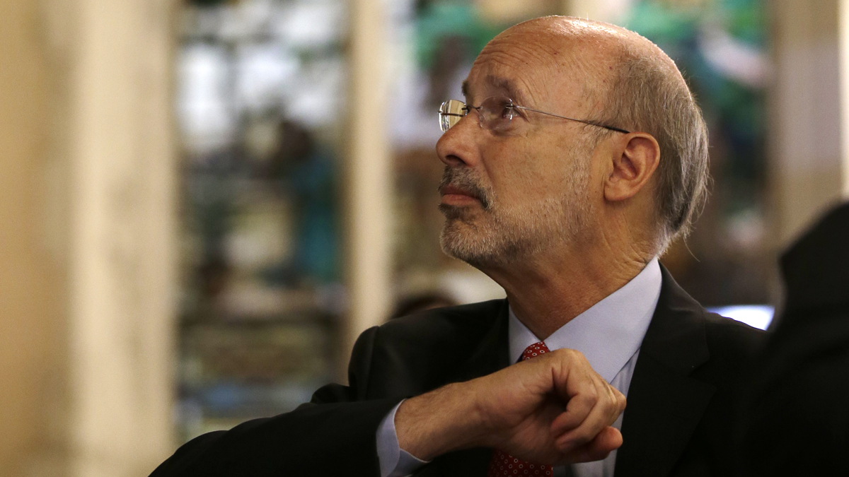  Pennsylvania Gov. Tom Wolf has had a tough week. In fact, the GOP-controlled Legislature has been batting the governor around like a chew toy. (Matt Slocum/AP photo)  