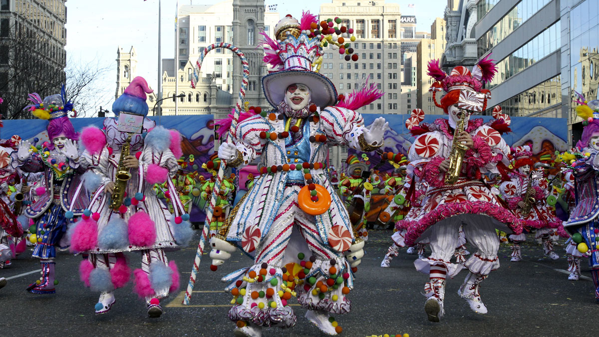  Mummers strut their stuff during the 2011 parade. (AP file photo)   