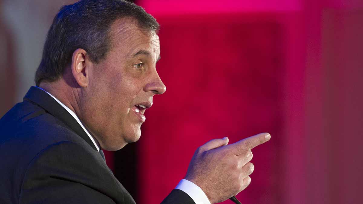  New Jersey. Gov. Chris Christie gestures while speaking at the Northern Virginia Technology Council in Tyson's Corner, Virginia, Friday. A new poll finds just 30 percent of New Jersey voters surveyed have a favorable opinion of the governor as a person. (AP Photo/Cliff Owen) 