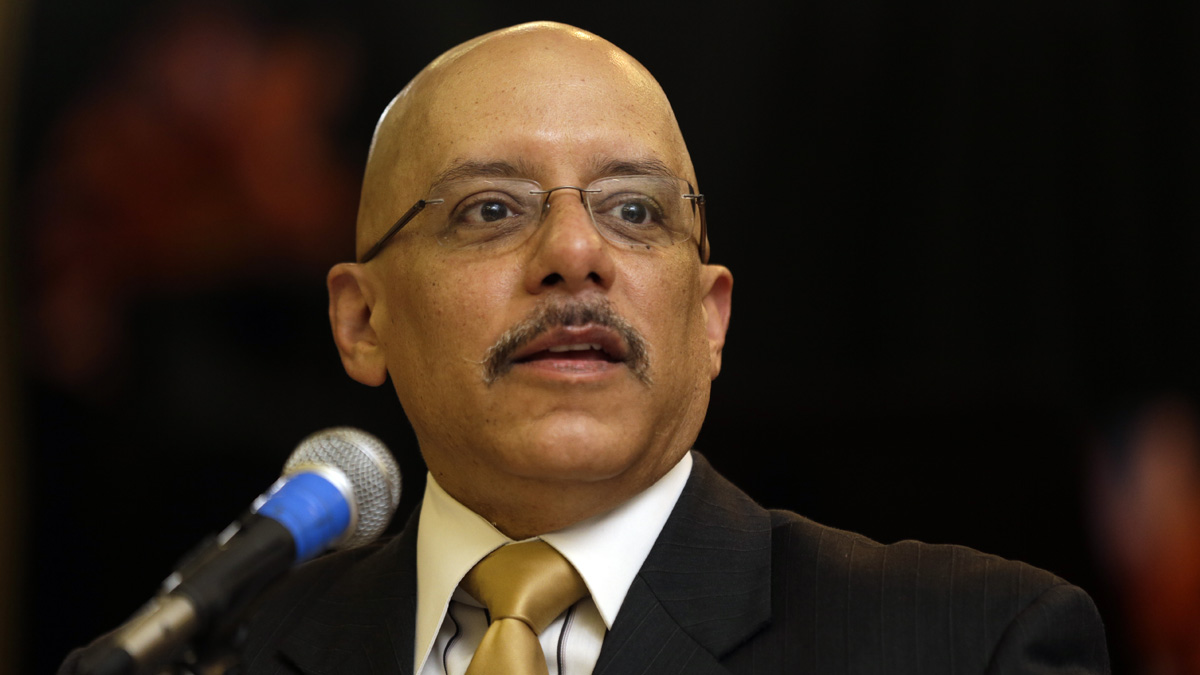 State Sen. Vincent Hughes of Philadelphia said poor results on recent tests make a clear argument for lawmakers to adopt Gov. Tom Wolf's proposal to increase state education funding. (Matt Rourke/AP Photo)
