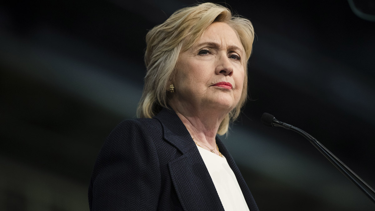 Democratic presidential candidate Hillary Clinton speaks at the African Methodist Episcopal church national convention in Philadelphia Friday. (AP Photo/Matt Rourke)