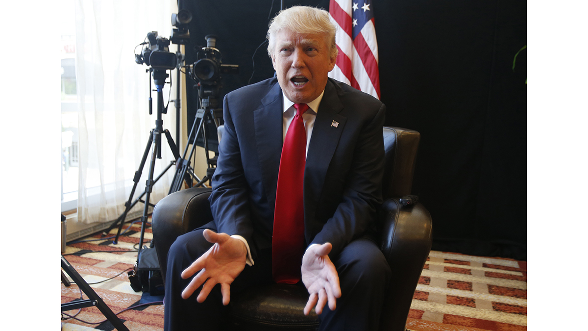 Republican presidential candidate Donald Trump is either leading or lagging Democrat Hillary Clinton in Pennsylvania