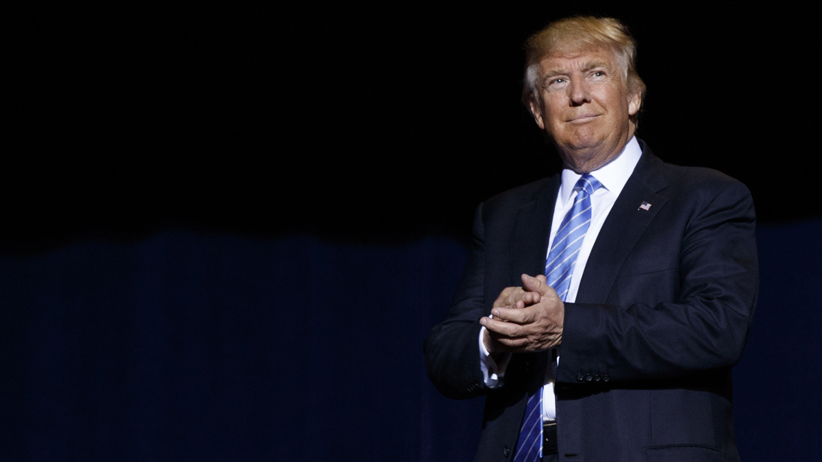 GOP presidential candidate Donal Trump is expected in Philadelphia Friday to meet with African-American church leaders. AP Photo/Evan Vucci)