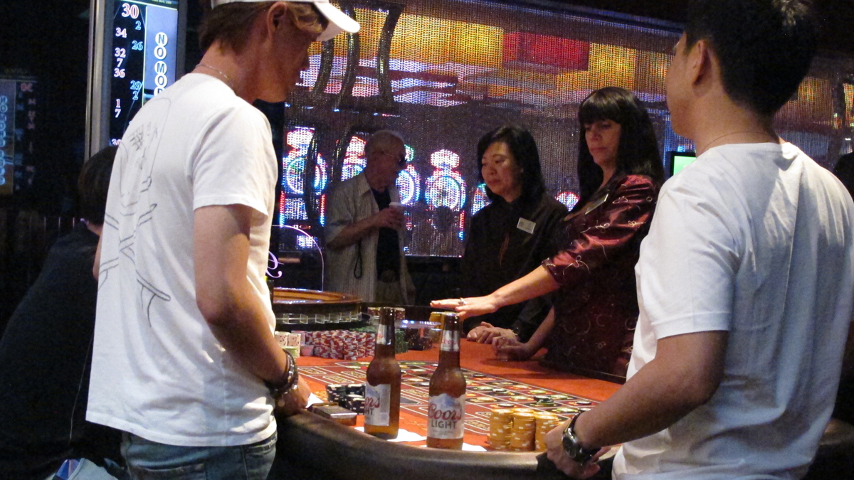 Gamblers play roulette at the Golden Nugget casino in Atlantic City. New Jersey voters are being promised that millions of dollars in new funding will flow to programs for senior citizens