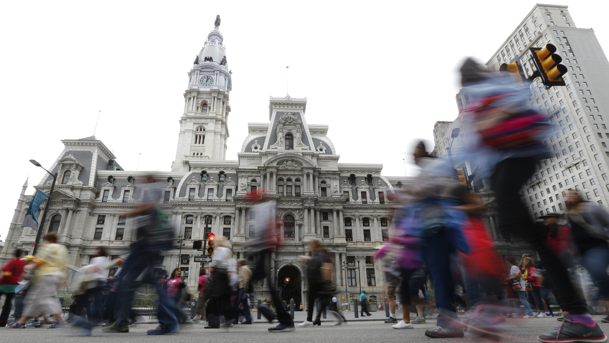  The ease of getting around Center City on foot and bicycle has inspired a push for more car-free weekends in the heart of Philadelphia. (AP photo/Julio Cortez) 