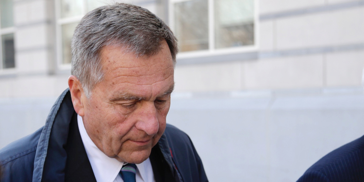  Former Port Authority of New York and New Jersey chairman David Samson arrives for his sentencing at federal court, Monday in Newark, N.J. He pleaded guilty last summer to bribery for pressuring United Airlines to resurrect a flight from Newark to South Carolina, where he has a weekend home. The airline was in negotiations with the Port Authority at the time. (AP Photo/Seth Wenig) 