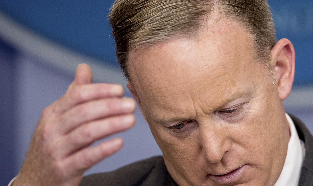  White House press secretary Sean Spicer (AP Photo/Andrew Harnik) 
