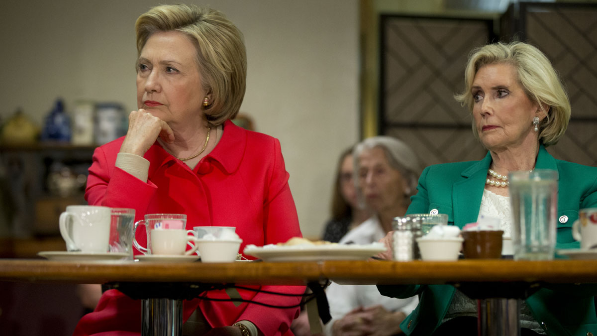 Democratic presidential candidate Hillary Clinton