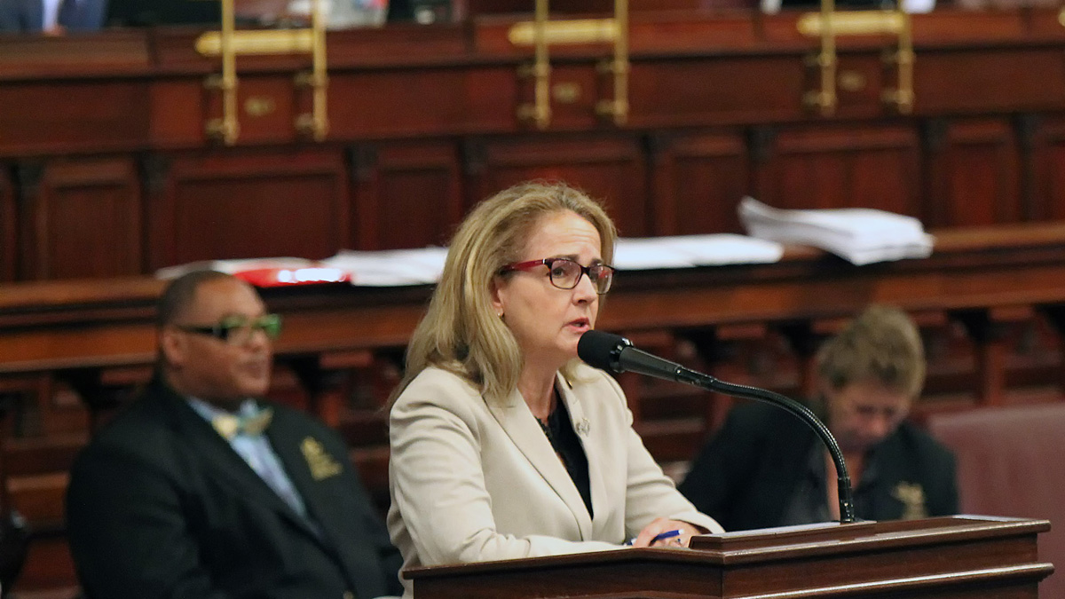 Madeleine Dean graduated from Abington High School – and at age 18 she was elected to serve as a local committee-person. She said that marked the beginning of her career in public service. (AP Photo/Chris Knight) 