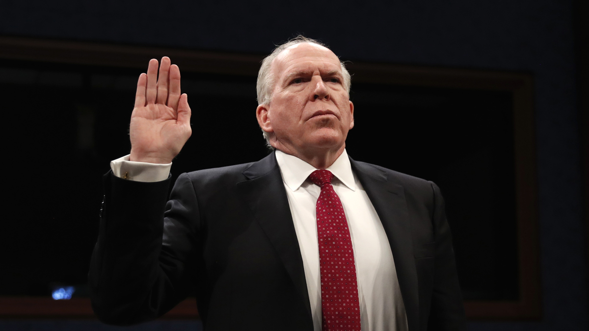  Former CIA Director John Brennan is sworn-in on Capitol Hill in Washington, Tuesday, May 23, 2017, prior to testifying before the House Intelligence Committee Russia Investigation Task Force. (Pablo Martinez Monsivais/AP Photo) 