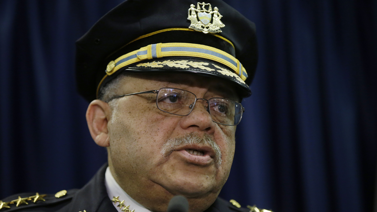  Philadelphia Police Commissioner Charles Ramsey speaks during a news conference Monday, March 23, 2015, in Philadelphia. Poor training has left Philadelphia police officers with the mistaken belief that fearing for their lives alone is justification for using deadly force, the Justice Department said Monday in a review of the city’s nearly 400 officer-involved shootings since 2007. (Matt Rourke/AP Photo) 