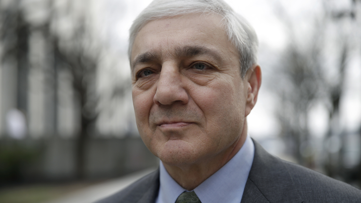 Former Penn State president Graham Spanier walks from the Dauphin County Courthouse in Harrisburg, Pa., Friday, March 24, 2017. Spanier was convicted of hushing up suspected child sex abuse in 2001 by Jerry Sandusky, whose arrest a decade later blew up into a major scandal for the university and led to the firing of beloved football coach Joe Paterno. (Matt Rourke/AP Photo) 