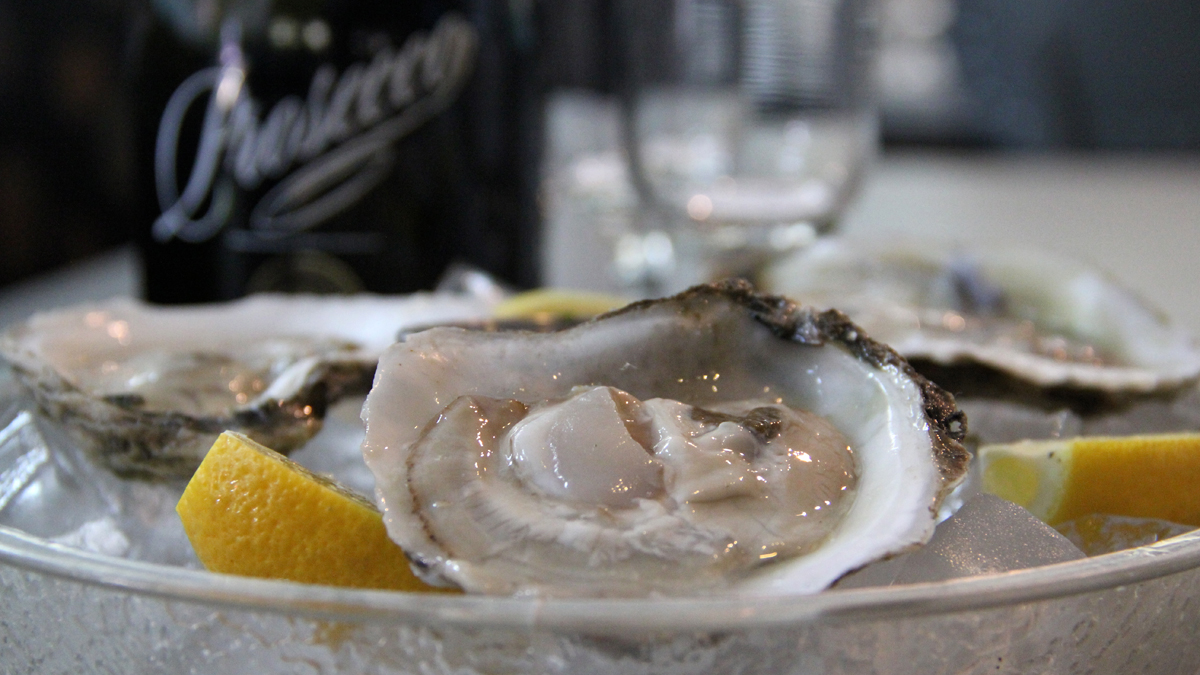  Oysters are widely believed to have aphrodisiac properties. Prosecco is recommended as the perfect accompaniment to a romantic dinner. (Emma Lee/for NewsWorks) 