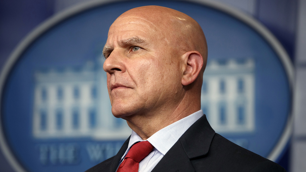  National security adviser H.R. McMaster listens during the daily press briefing at the White House, Monday, July 31, 2017, in Washington. (Evan Vucci/AP Photo) 