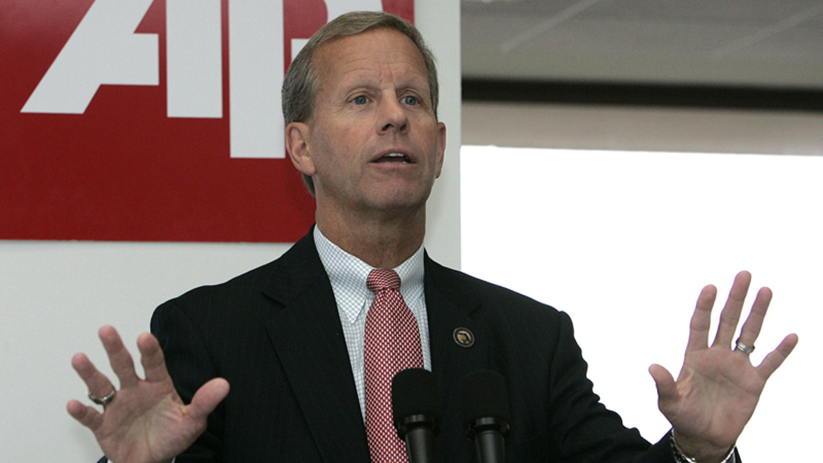  Chancellor Frank Brogan will step down in September from his role overseeing the Pennsylvania State System of Higher Education.  (AP) 