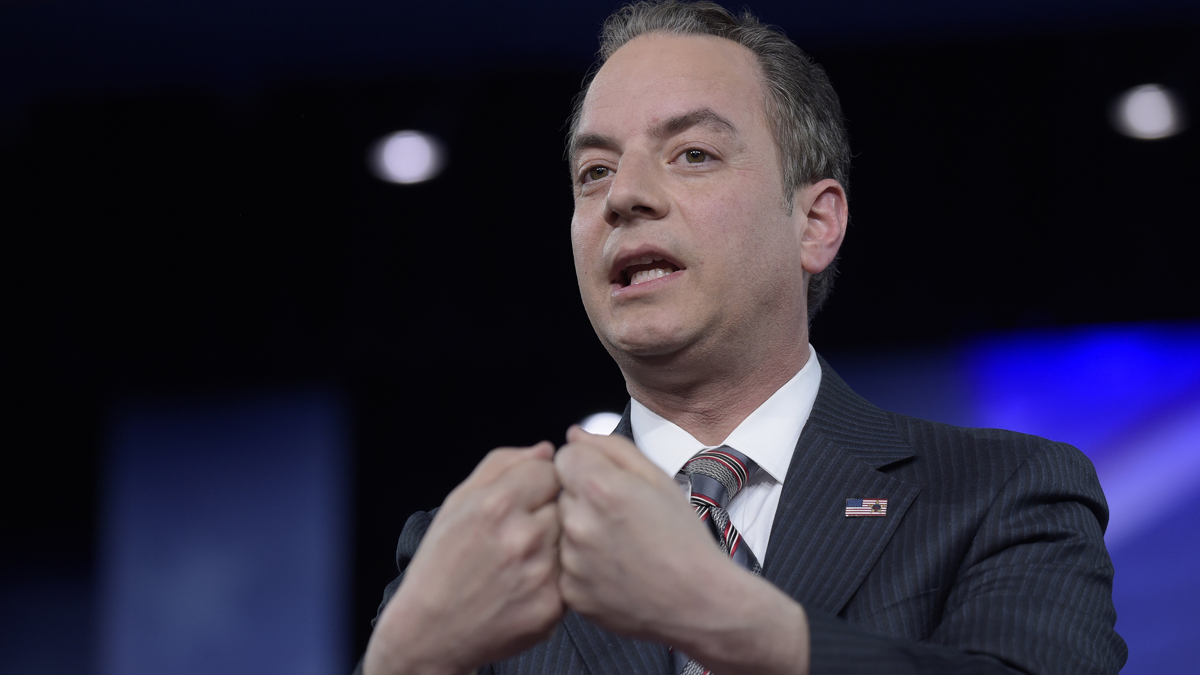  White House Chief of Staff Reince Priebus speaks at the Conservative Political Action Conference (CPAC) in Oxon Hill, Md., Thursday, Feb. 23, 2017. (Susan Walsh/AP Photo) 
