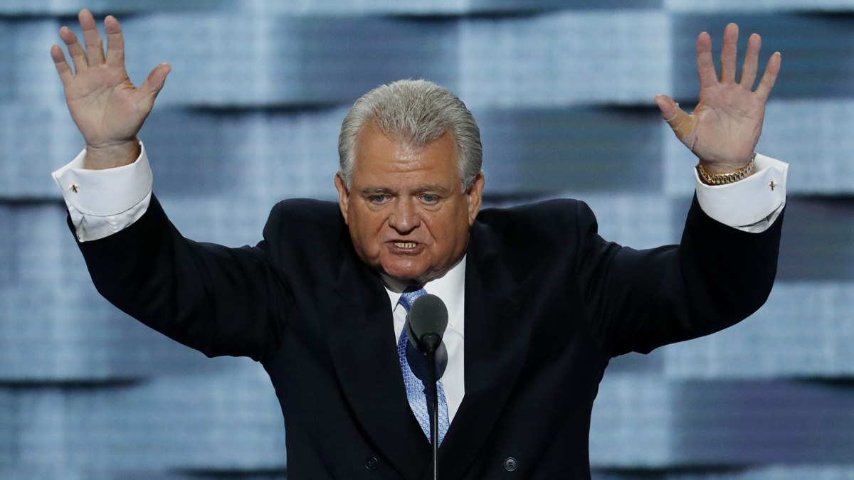 In this file photo, Rep. Robert Brady, D-Penn., speaks during the first day of the Democratic National Convention in Philadelphia , Monday, July 25, 2016. (J. Scott Applewhite/AP Photo) 