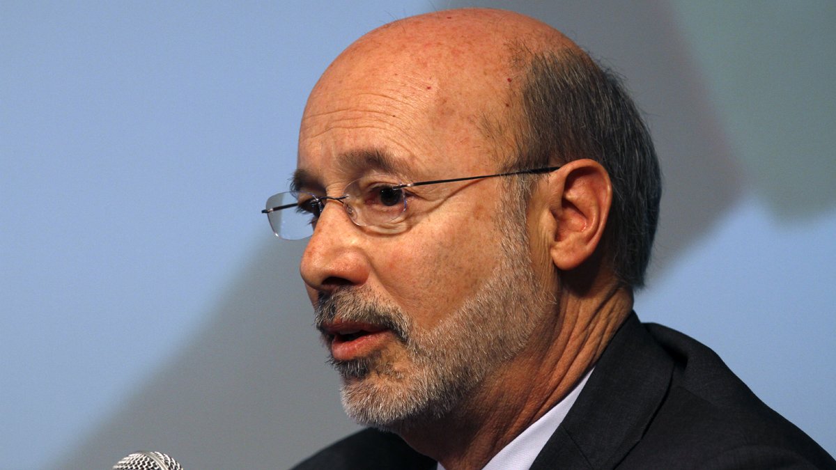 Tom Wolf during a Democratic gubernatorial candidates forum Tuesday Feb. 4